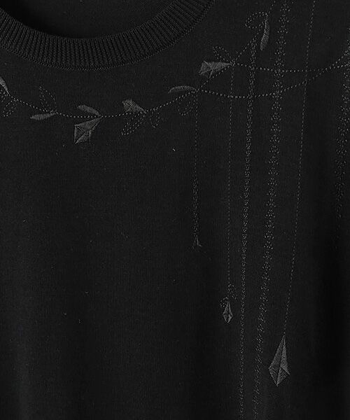 yueni / ユエニ ニット・セーター | ｛洗える｝オリジナルアイビー刺繍サマーニット | 詳細1