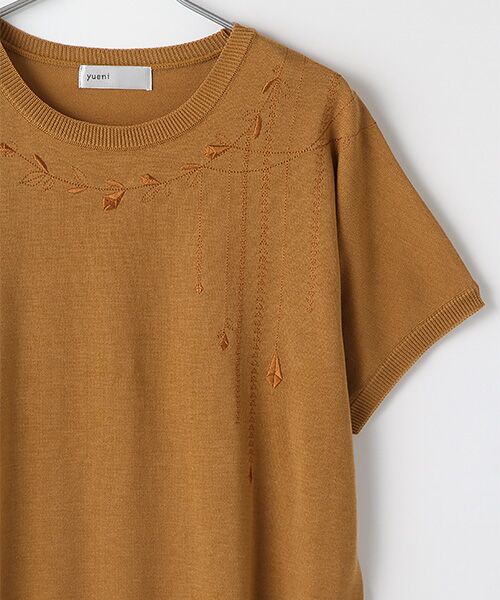 yueni / ユエニ ニット・セーター | ｛洗える｝オリジナルアイビー刺繍サマーニット | 詳細3