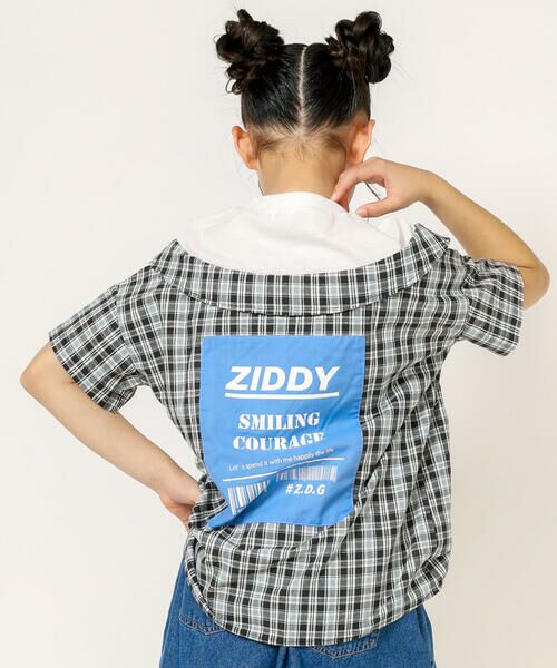ZIDDY / ジディー シャツ・ブラウス | チェックフェイクシャツ(130~160cm) | 詳細3