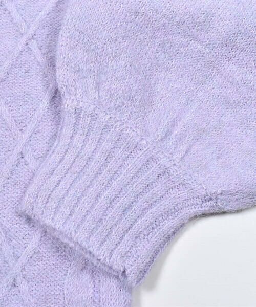 ZIDDY / ジディー ニット・セーター | ロゴ 刺繍 ケーブル 編み ニット (130~160cm) | 詳細19