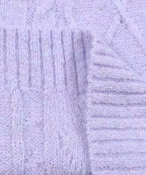 ZIDDY / ジディー ニット・セーター | ロゴ 刺繍 ケーブル 編み ニット (130~160cm) | 詳細21