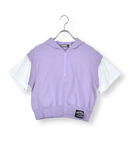 ZIDDY / ジディー Tシャツ | ハーフジップドッキングTシャツ(130~160cm) | 詳細12
