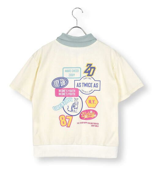 ZIDDY / ジディー Tシャツ | ハーフジップバックプリントTシャツ(130~160cm) | 詳細6