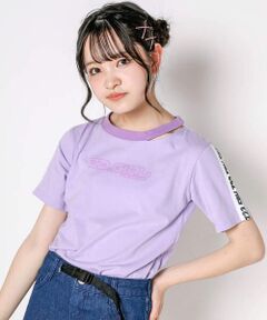 ネックカット推しカラーTシャツ(130~160cm)