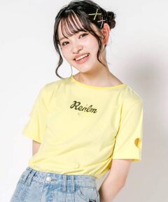 推しカラー袖ハート穴あきTシャツ(130~160cm)