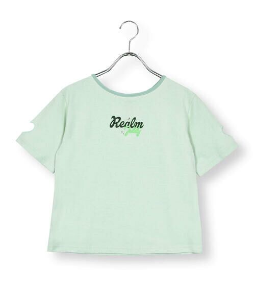 ZIDDY / ジディー Tシャツ | 推しカラー袖ハート穴あきTシャツ(130~160cm) | 詳細27