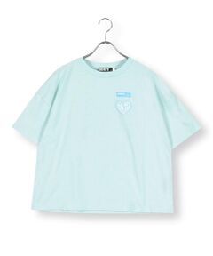 【 ニコ☆プチ 掲載 】【接触冷感】ハートロゴハッポウプリントTシャツ(130~160cm)