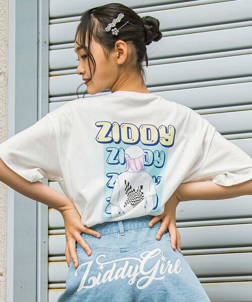 ZIDDY / ジディー Tシャツ | 【 ニコ☆プチ 掲載 】オンナノコバックプリントTシャツ(130~160cm) | 詳細4