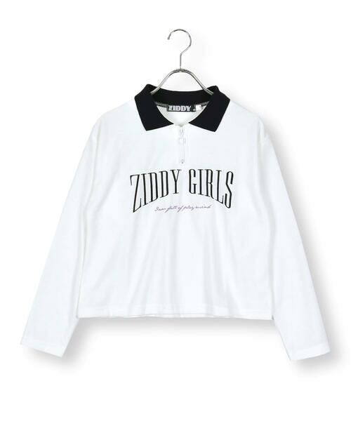 ZIDDY / ジディー Tシャツ | 【 ニコ☆プチ 掲載 】襟付きショート丈ロゴTシャツ(130~160cm) | 詳細6