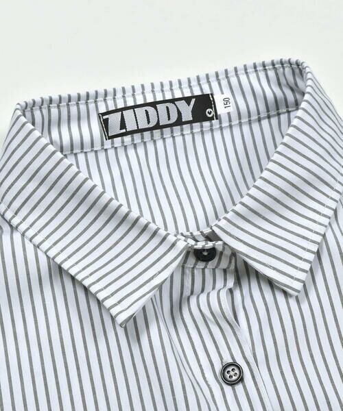 ZIDDY / ジディー セットアップ | 【 ニコ☆プチ 掲載 】ストライプシャツ＆ロゴ刺しゅうTシャツセット(130~160cm) | 詳細4