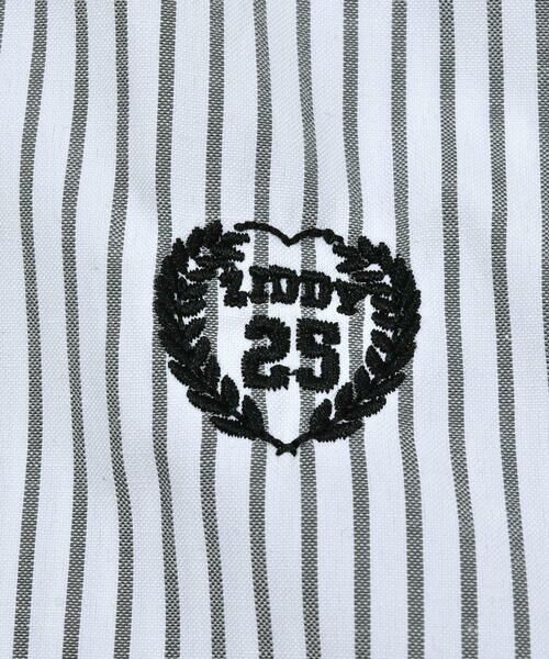 ZIDDY / ジディー セットアップ | 【 ニコ☆プチ 掲載 】ストライプシャツ＆ロゴ刺しゅうTシャツセット(130~160cm) | 詳細6