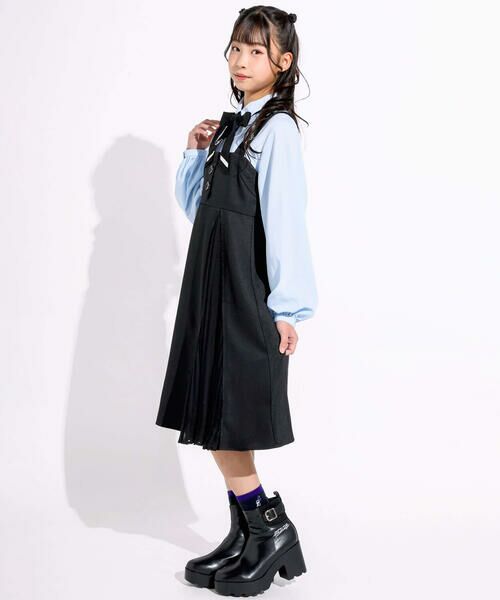 【 ニコ☆プチ 掲載 】プリーツ切り替えジャンパースカート(130~160cm)