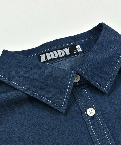 ZIDDY / ジディー シャツ・ブラウス | バッグロゴデニムシャツ(130~160cm) | 詳細3