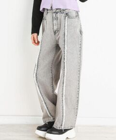 ZIDDY / ジディー チノ・ワークパンツ | 【 ニコ☆プチ 掲載 】フリンジタックデニムパンツ(130~160cm)