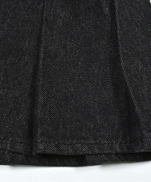 ZIDDY / ジディー ショート・ハーフ・半端丈パンツ | 裾切り替えプリーツデニムスカパン(130~160cm) | 詳細7