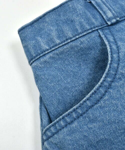 ZIDDY / ジディー ショート・ハーフ・半端丈パンツ | 裾切り替えプリーツデニムスカパン(130~160cm) | 詳細19