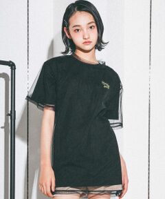 チュールアンサンブル＆ビッグTシャツセット(130~160cm)