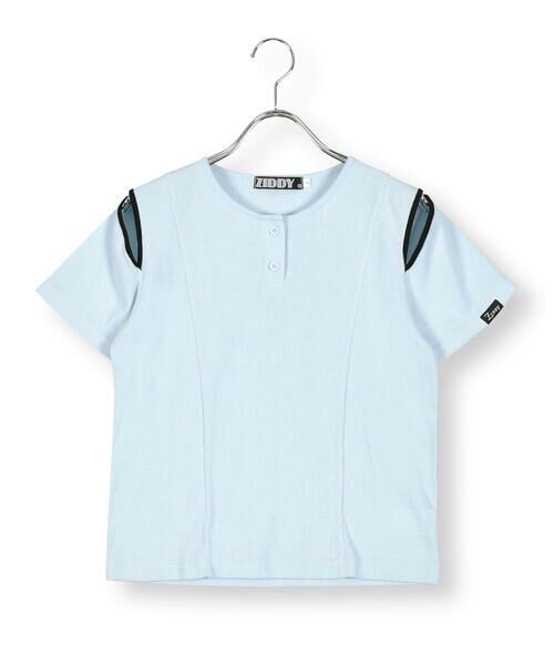 ZIDDY / ジディー Tシャツ | 肩スリット短丈ヘンリーネックTシャツ(130~160cm) | 詳細13