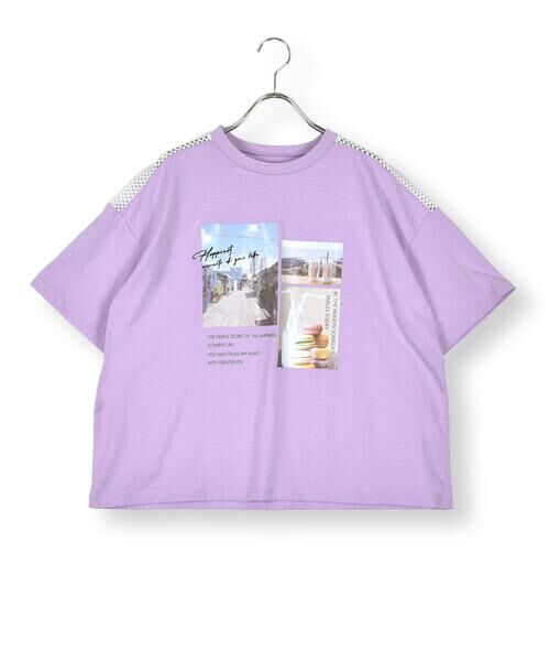 ZIDDY / ジディー Tシャツ | 肩メッシュフォトプリントTシャツ(130~160cm) | 詳細23