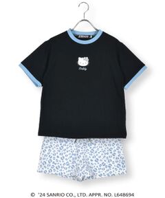 【 ニコ☆プチ 掲載 】【ハローキティ×ZIDDY】Tシャツ&ショーパンツセットアップ(130~160cm)