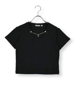 【 ニコ☆プチ 掲載 】チェーン取り外しテレコTシャツ(130~160cm)