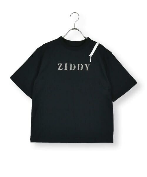ZIDDY / ジディー Tシャツ | ロゴラインストーン肩明きTシャツ(130~160cm) | 詳細5