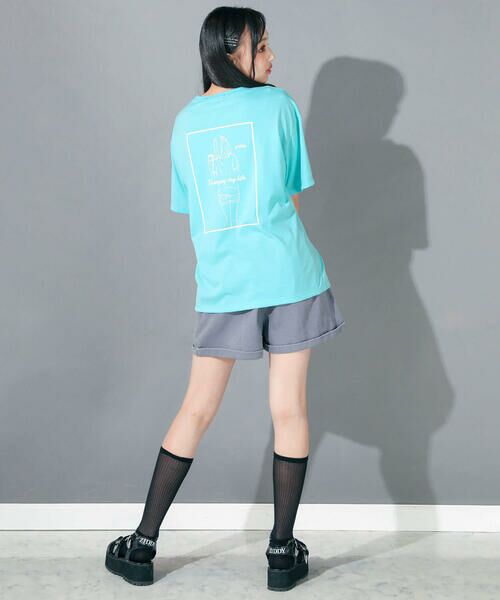ZIDDY / ジディー Tシャツ | 【 ニコ☆プチ 掲載 】【UVカット】バック女の子イラストTシャツ(130~160cm) | 詳細10