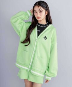 ZIDDY / ジディー セットアップ | 【 ニコ☆プチ 掲載 】Vネックポンチカーディガン＆ショートパンツセット(130~160cm)