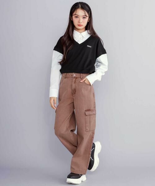 ZIDDY / ジディー チノ・ワークパンツ | 【 ニコ☆プチ 掲載 】デニムカーゴパンツ(130~160cm) | 詳細16