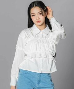 ZIDDY / ジディー セットアップ | 【 ニコ☆プチ 掲載 】シャツ＆ビスチェセット(130~160cm)