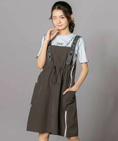 ZIDDY / ジディー ミニ丈・ひざ丈ワンピース | ドロストジャンパースカート(130~160cm)