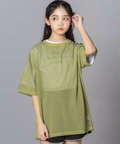 ZIDDY / ジディー セットアップ | オーバーメッシュTシャツ＆半袖Tシャツセット(130~160cm)