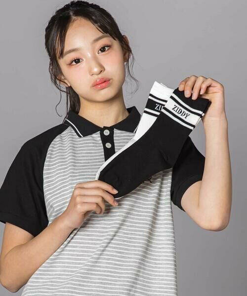 ZIDDY / ジディー ソックス | 【 ニコ☆プチ 掲載 】【日本製】ロゴソックス(19~24cm) | 詳細2