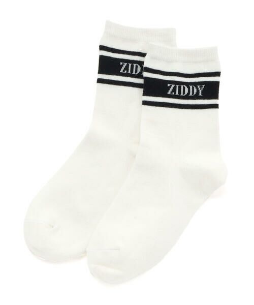 ZIDDY/ジディー 【日本製】ロゴソックス(19~24cm) ホワイト 19-21cm ZIDDY/ジディー 【日本製】ロゴソックス(19~24cm) ホワイト 19-21cm