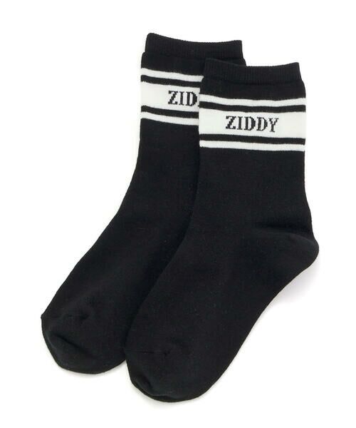ZIDDY/ジディー 【日本製】ロゴソックス(19~24cm) ブラック 19-21cm ZIDDY/ジディー 【日本製】ロゴソックス(19~24cm) ブラック 19-21cm