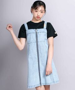 ZIDDY / ジディー セットアップ | 【 ニコ☆プチ 掲載 】デニムジャンスカトップスセット(130~160cm)