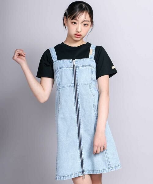ZIDDY / ジディー セットアップ | 【 ニコ☆プチ 掲載 】デニムジャンスカトップスセット(130~160cm) | 詳細3
