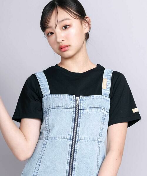 ZIDDY / ジディー セットアップ | 【 ニコ☆プチ 掲載 】デニムジャンスカトップスセット(130~160cm) | 詳細4