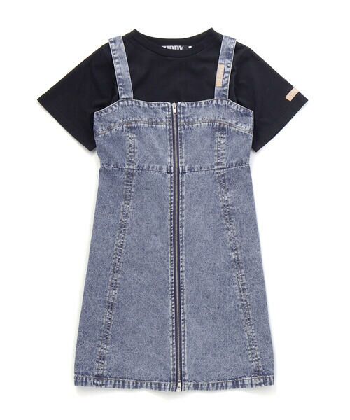 ZIDDY / ジディー セットアップ | 【 ニコ☆プチ 掲載 】デニムジャンスカトップスセット(130~160cm) | 詳細5