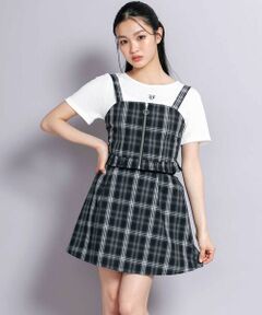 ZIDDY / ジディー セットアップ | チェックビスチェ3点セット(130~160cm)