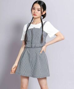 ZIDDY / ジディー セットアップ | チェックビスチェ3点セット(130~160cm)