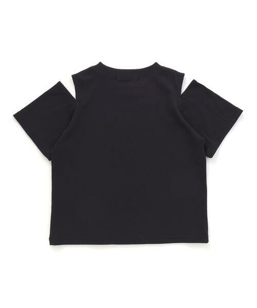 ZIDDY / ジディー セットアップ | 【 ニコ☆プチ 掲載 】肩開きラメTシャツ＆フレアーボトムセットアップ(130~160cm) | 詳細5