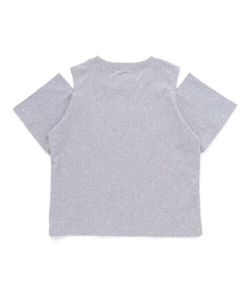 ZIDDY / ジディー セットアップ | 【 ニコ☆プチ 掲載 】肩開きラメTシャツ＆フレアーボトムセットアップ(130~160cm) | 詳細13