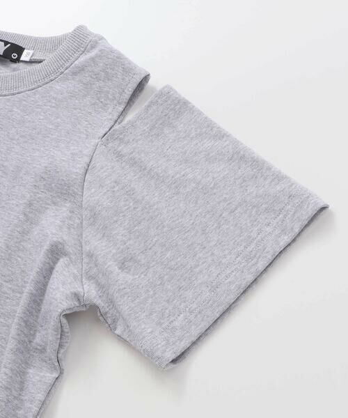 ZIDDY / ジディー セットアップ | 【 ニコ☆プチ 掲載 】肩開きラメTシャツ＆フレアーボトムセットアップ(130~160cm) | 詳細18