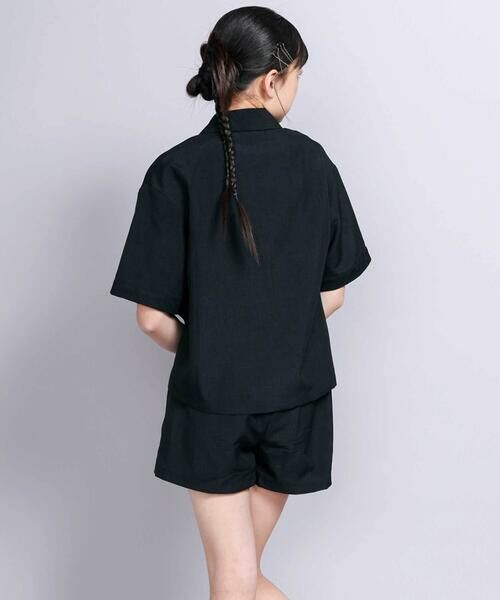 ZIDDY / ジディー セットアップ | 【 ニコ☆プチ 掲載 】リネンライク半袖ジャケット＆ボトムセット(130~160cm) | 詳細2