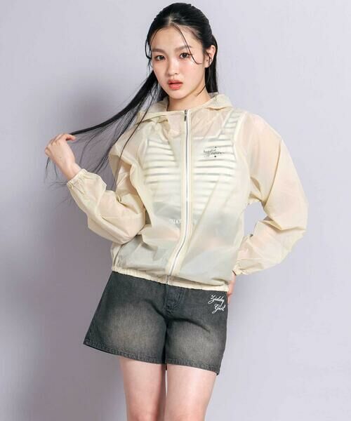 15G！mal. レレレさん！シアーブルゾン ホワイト セール】 【UVカット】シアーブルゾン(130~160cm) （ブルゾン