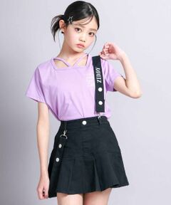 ZIDDY / ジディー ショート・ハーフ・半端丈パンツ | 【 ニコ☆プチ 掲載 】サスペンダー付きツイルスカパン(130~160cm)