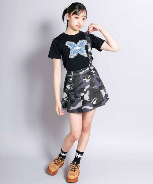 ZIDDY / ジディー ショート・ハーフ・半端丈パンツ | 【 ニコ☆プチ 掲載 】サスペンダー付きツイルスカパン(130~160cm) | 詳細10