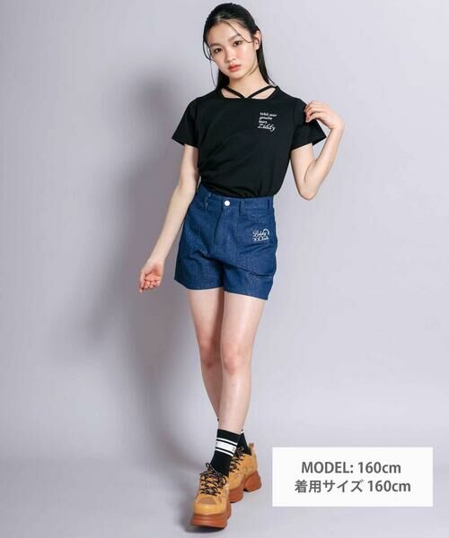 ZIDDY / ジディー デニムパンツ | ラメデニムボトム(130~160cm) | 詳細1