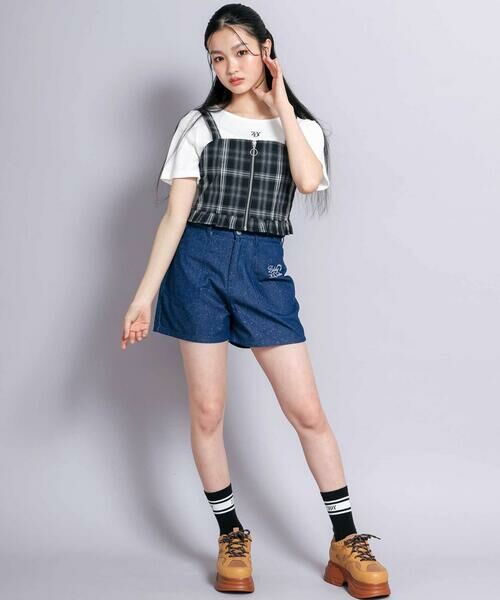 ZIDDY / ジディー デニムパンツ | ラメデニムボトム(130~160cm) | 詳細4